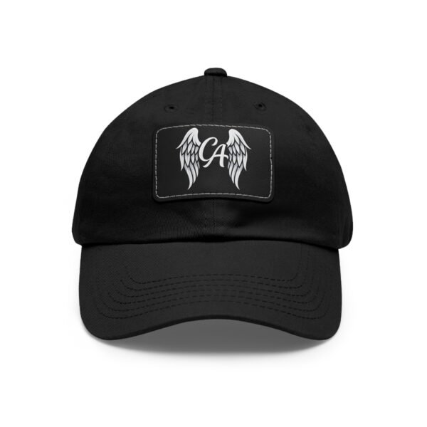 Trucker Style Hat with Leather Patch (Rectangle)